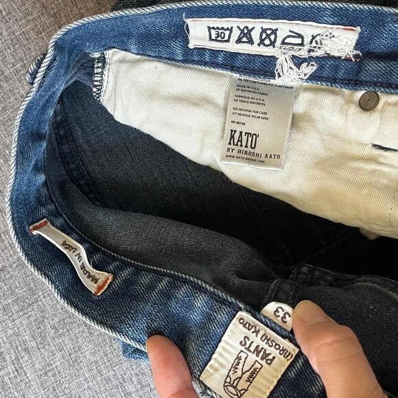 Hiroshi Kato The Pen Slim Selvedge Denim Jeans - Men's Size 33*27 - Blue - Picture 6 of 15